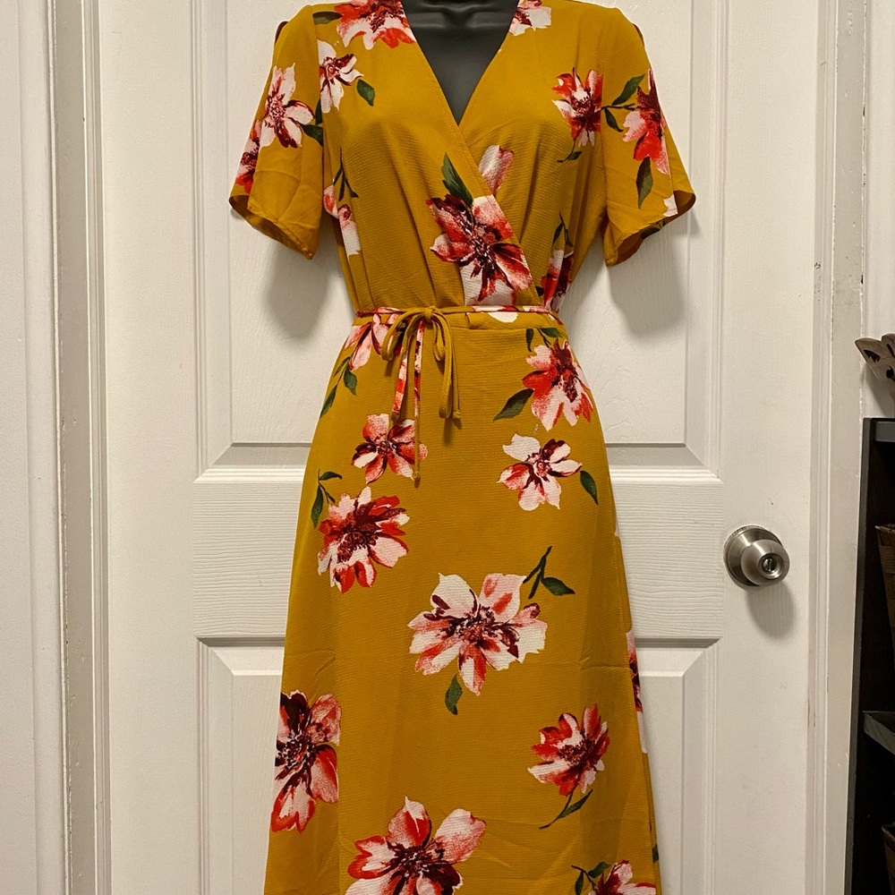 Yellow Tropical Dress